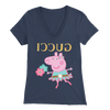 Image of Peppa Funny Shirt Bella Womens V-Neck