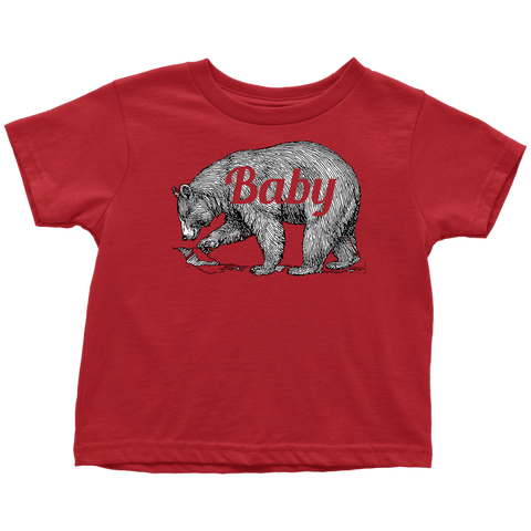 Baby Bear Funny Toddler T-Shirt Cute Creeper Family